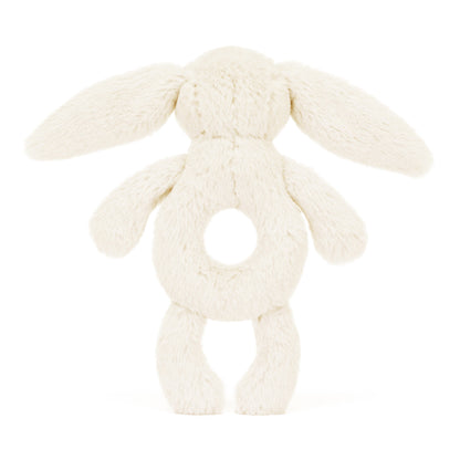 Bashful Cream Bunny Ring Rattle JellyCat Lil Tulips