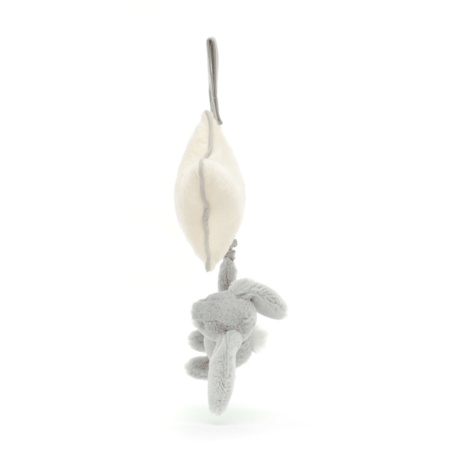 Bashful Grey Bunny Musical Pull JellyCat Lil Tulips