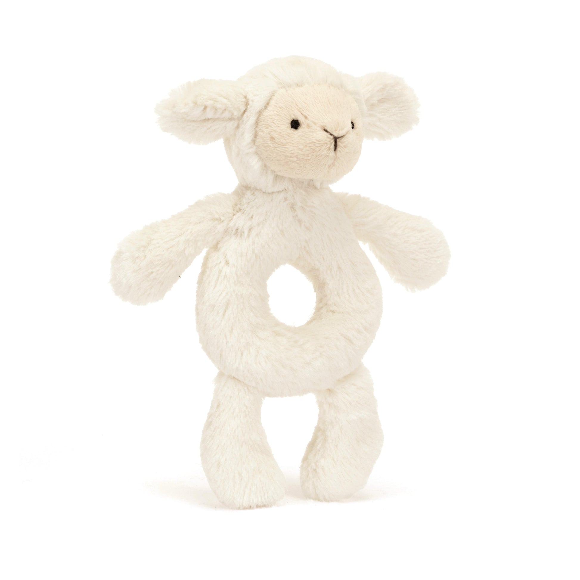 Bashful Lamb Ring Rattle JellyCat Lil Tulips