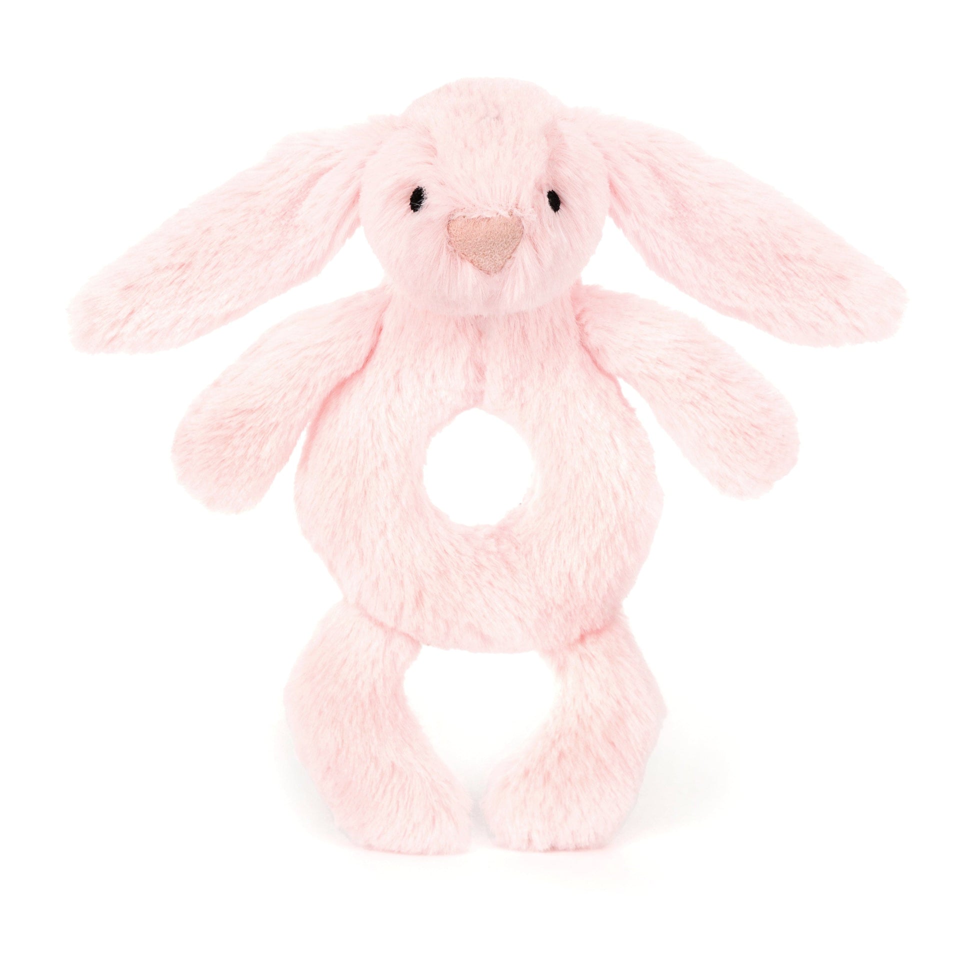 Bashful Pink Bunny Ring Rattle JellyCat Lil Tulips