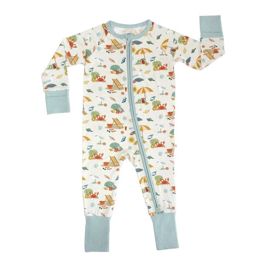 Beach Day Bamboo Baby Pajamas - Convertible Emerson and Friends Baby & Toddler Clothing Lil Tulips