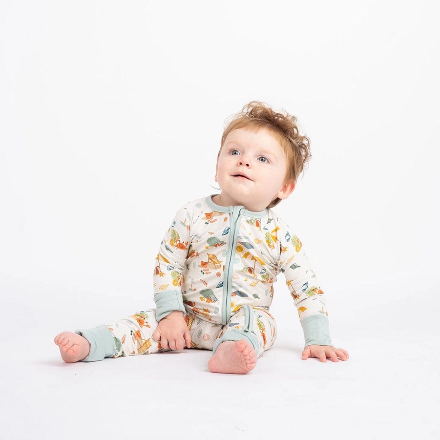 Beach Day Bamboo Baby Pajamas - Convertible Emerson and Friends Baby & Toddler Clothing Lil Tulips