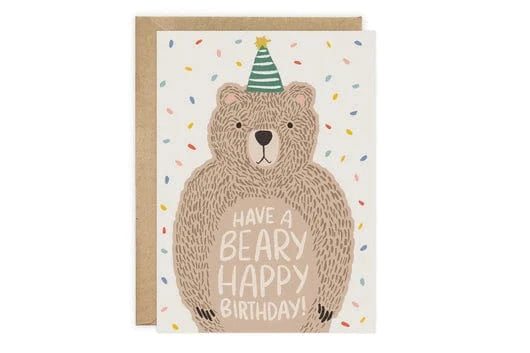 Bear - Birthday Card LoveLight Paper Lil Tulips