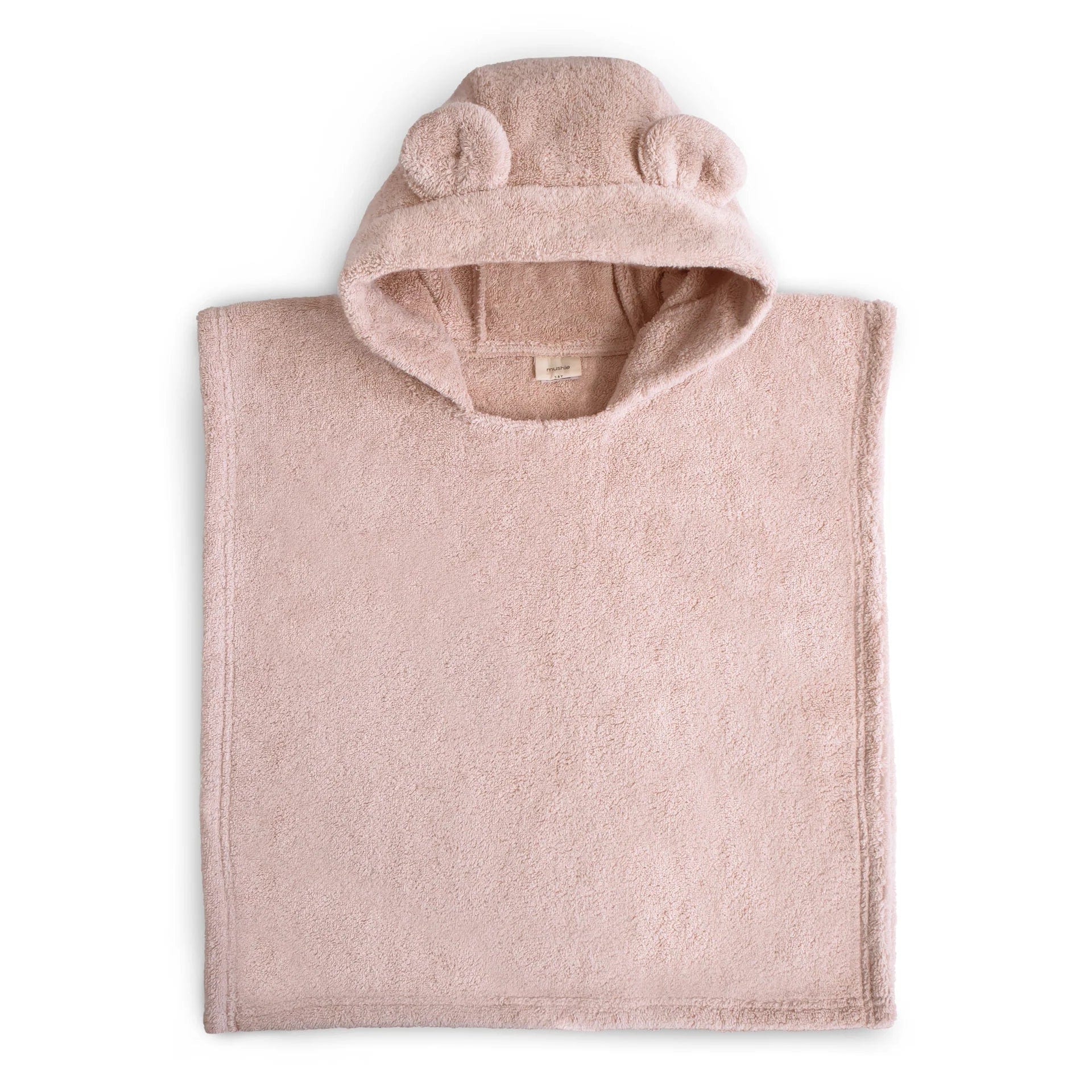 Bear Poncho Towel (Blush) Mushie Lil Tulips