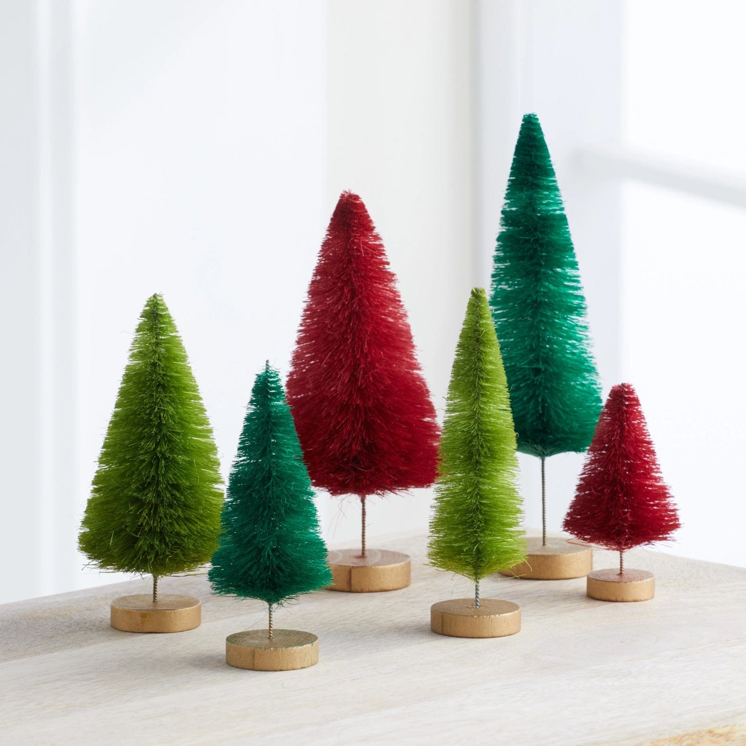 Bottle Brush Set of Hand-Dyed Trees (Classic) Your Heart's Content Lil Tulips