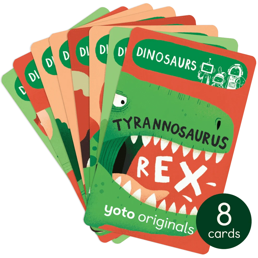 BrainBots: Dinosaurs - 8 Audiobook Cards Yoto Lil Tulips