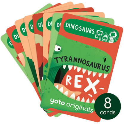 BrainBots: Dinosaurs - 8 Audiobook Cards Yoto Lil Tulips