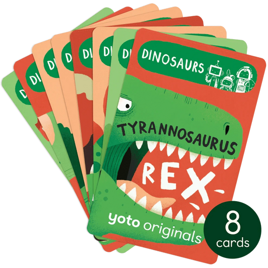 BrainBots: Dinosaurs - 8 Audiobook Cards Yoto Lil Tulips