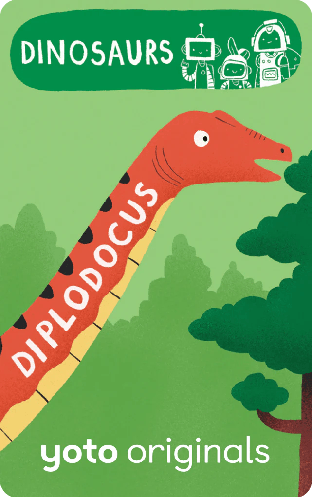 BrainBots: Dinosaurs - 8 Audiobook Cards Yoto Lil Tulips