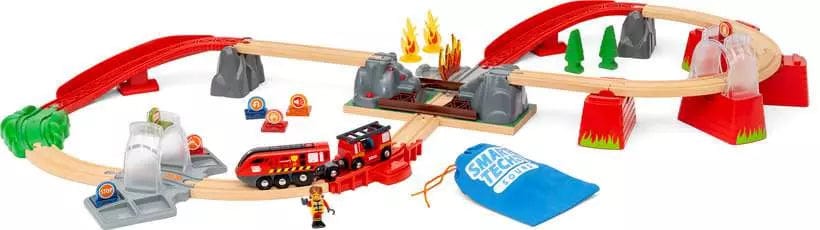 BRIO Smart Tech Sound Fire Rescue Set Brio Model Trains & Train Sets Lil Tulips