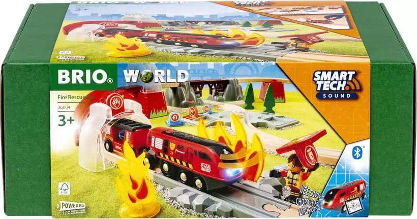 BRIO Smart Tech Sound Fire Rescue Set Brio Model Trains & Train Sets Lil Tulips