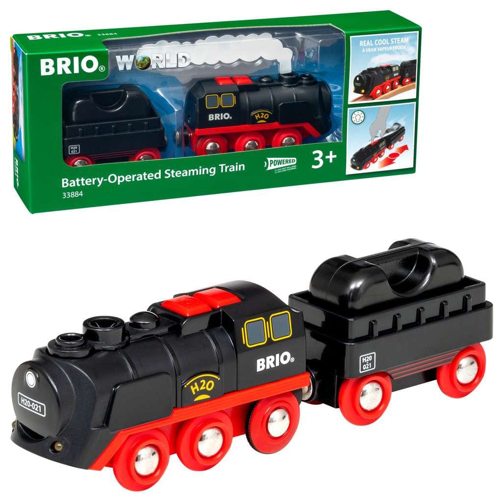 BRIO World - 33884 Battery-Operated Steaming Train Brio Model Trains & Train Sets Lil Tulips