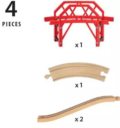 BRIO World Curved Bridge 33699 Brio Model Trains & Train Sets Lil Tulips