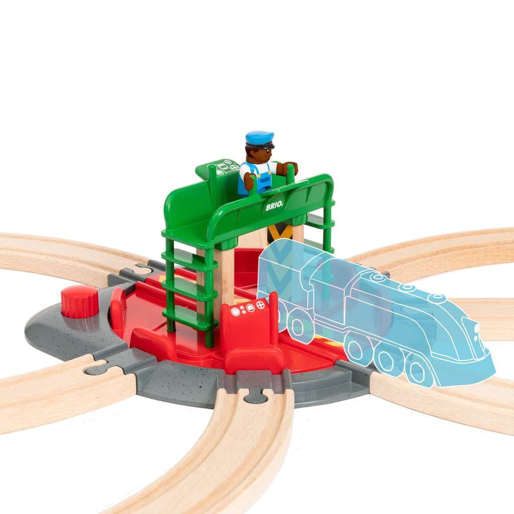 BRIO World - Turntable & Figure Wooden Train Track 33476 Brio Model Trains & Train Sets Lil Tulips