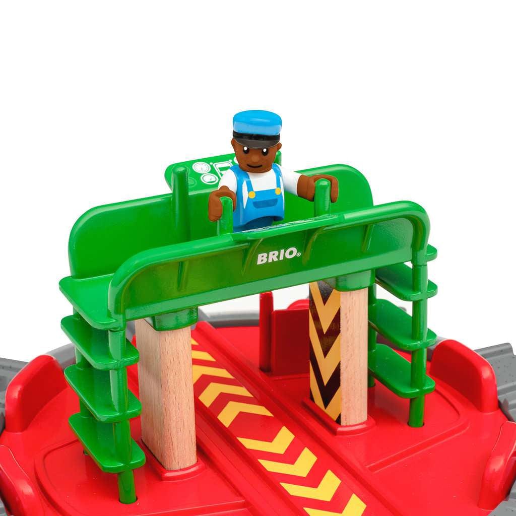 BRIO World - Turntable & Figure Wooden Train Track 33476 Brio Model Trains & Train Sets Lil Tulips