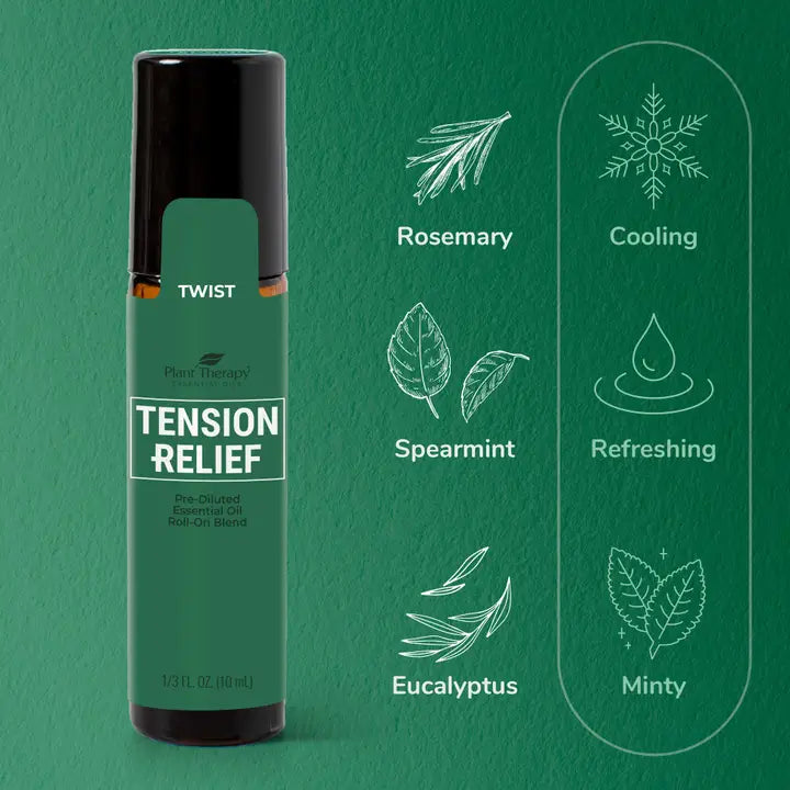 Tension Relief Essential Oil Blend Pre-Diluted Roll-On