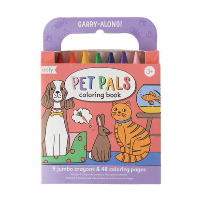 Carry Along Coloring Book Set - Pet Pals OOLY Lil Tulips