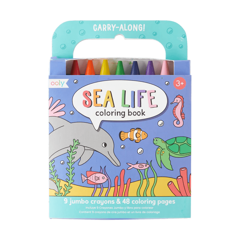 Carry Along Coloring Book Set - Sea Life OOLY Lil Tulips