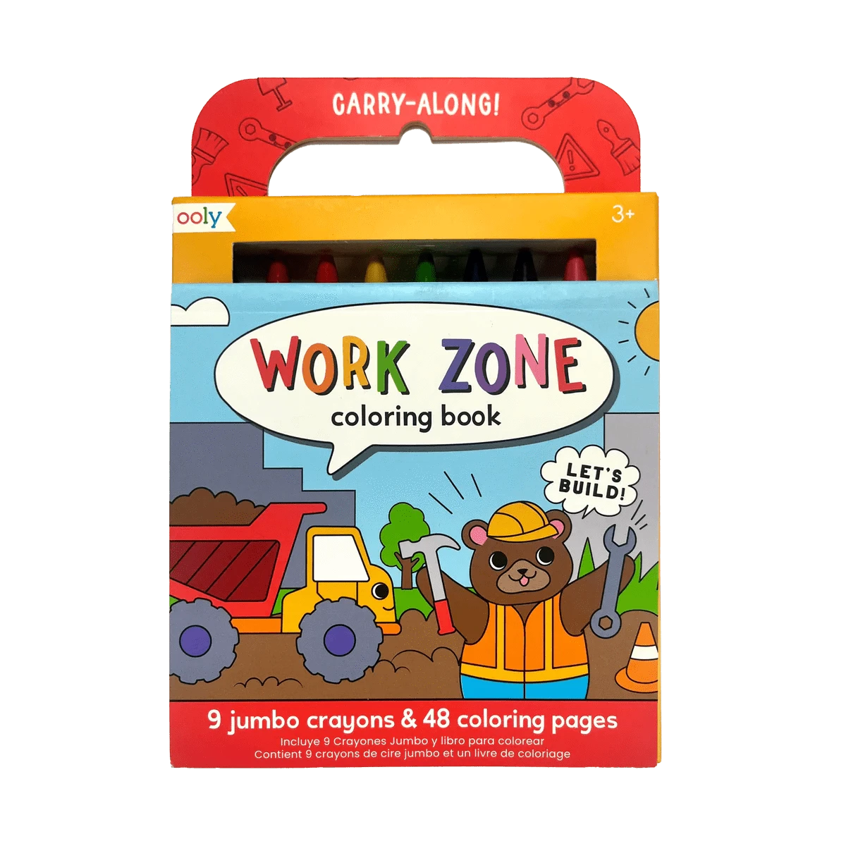 Carry Along Coloring Book Set - Work Zone OOLY Lil Tulips