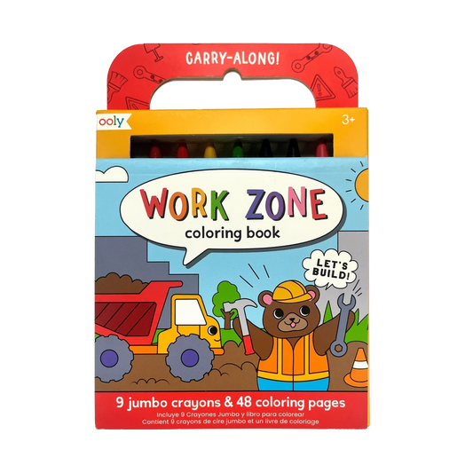 Carry Along Coloring Book Set - Work Zone OOLY Lil Tulips