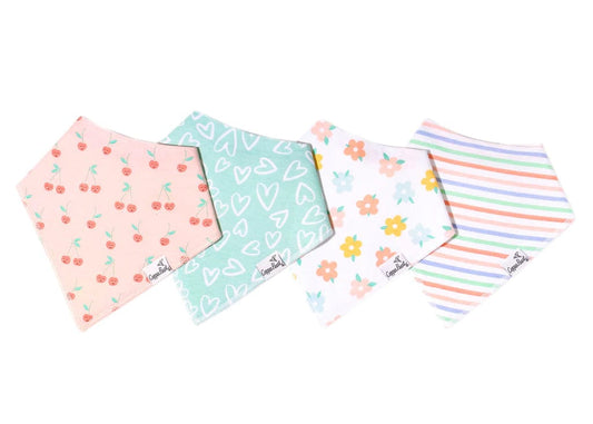 Cheery Bandana Bibs Copper Pearl Lil Tulips