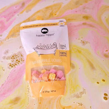 Citrus Splash Mini Bath Bombs Happy Hippo Bath Lil Tulips