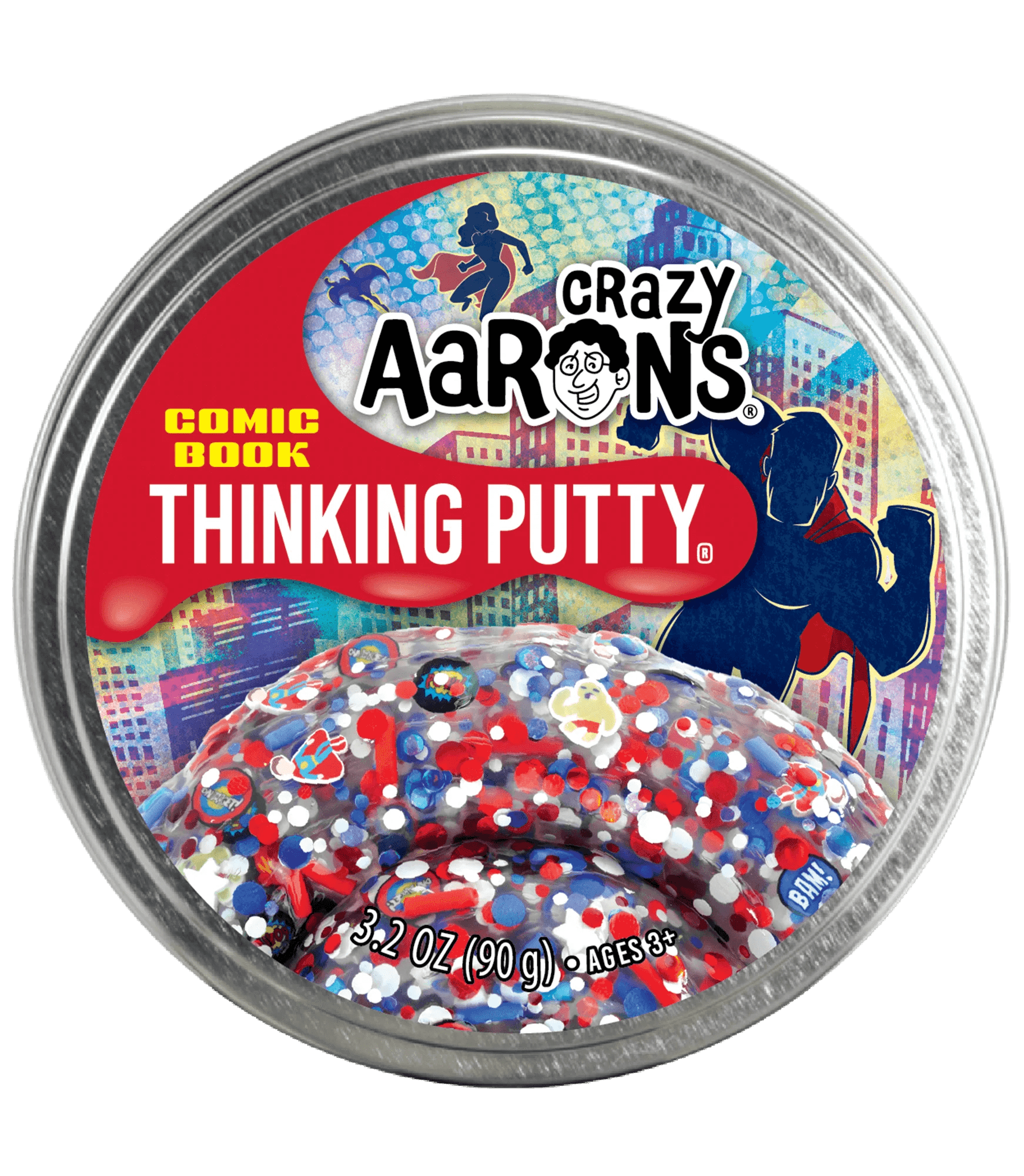 Comic Book 4" Thinking Putty Crazy Aaron's Putty World Lil Tulips