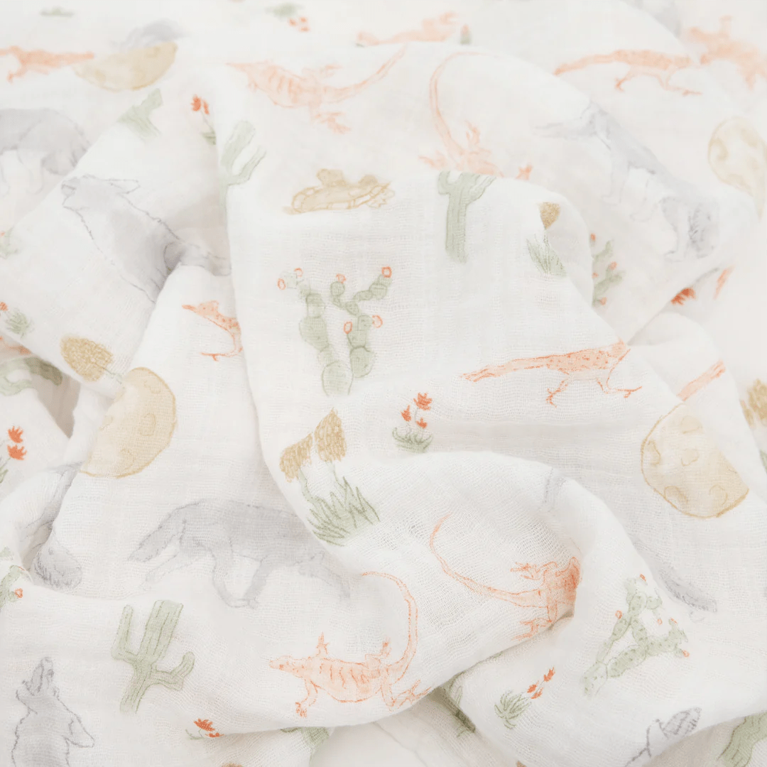 Cotton Muslin Swaddle Blanket - Desert Night Little Unicorn Lil Tulips