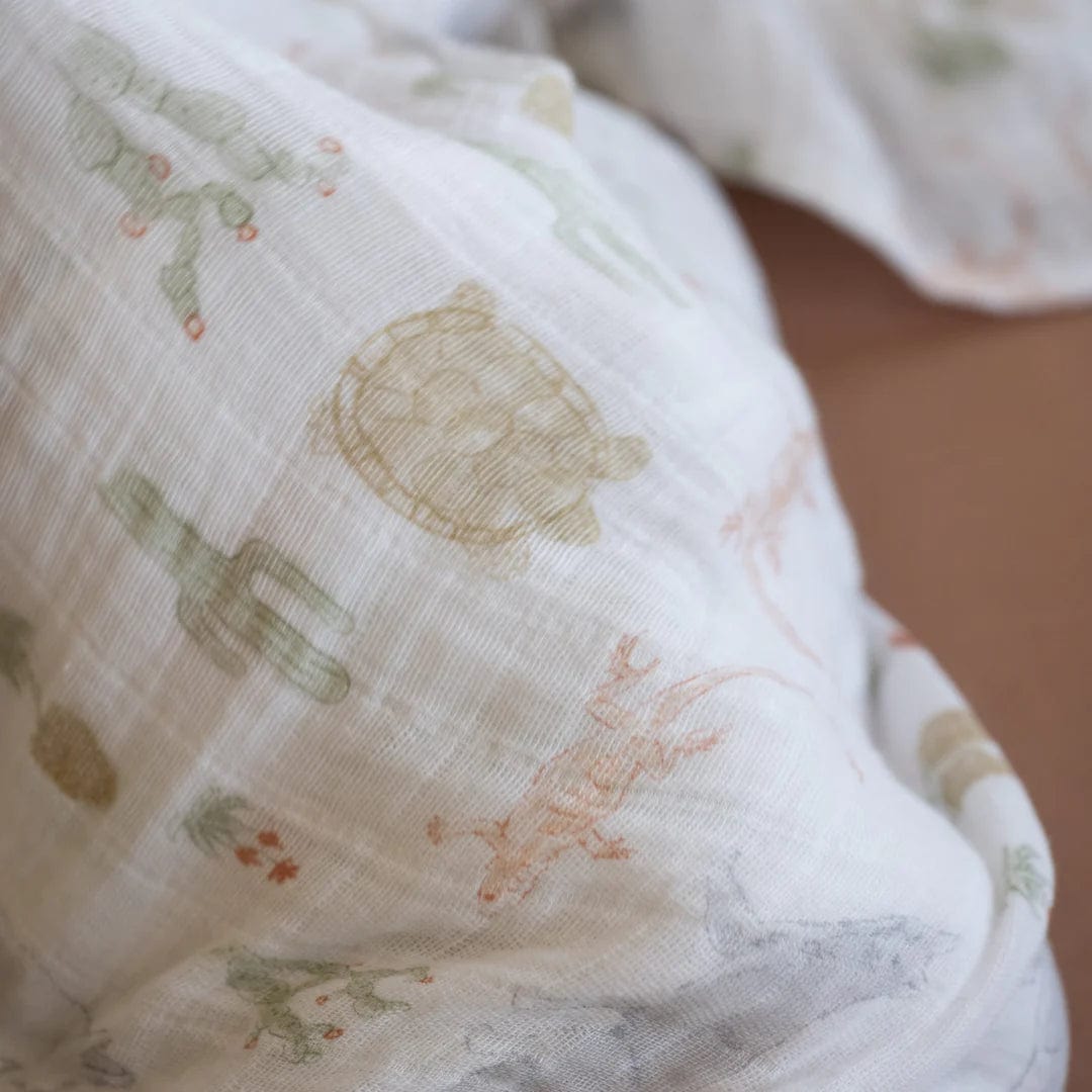 Cotton Muslin Swaddle Blanket - Desert Night Little Unicorn Lil Tulips