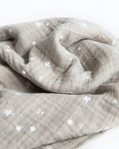 Cotton Muslin Swaddle Blanket - Snow Flurries Little Unicorn Lil Tulips