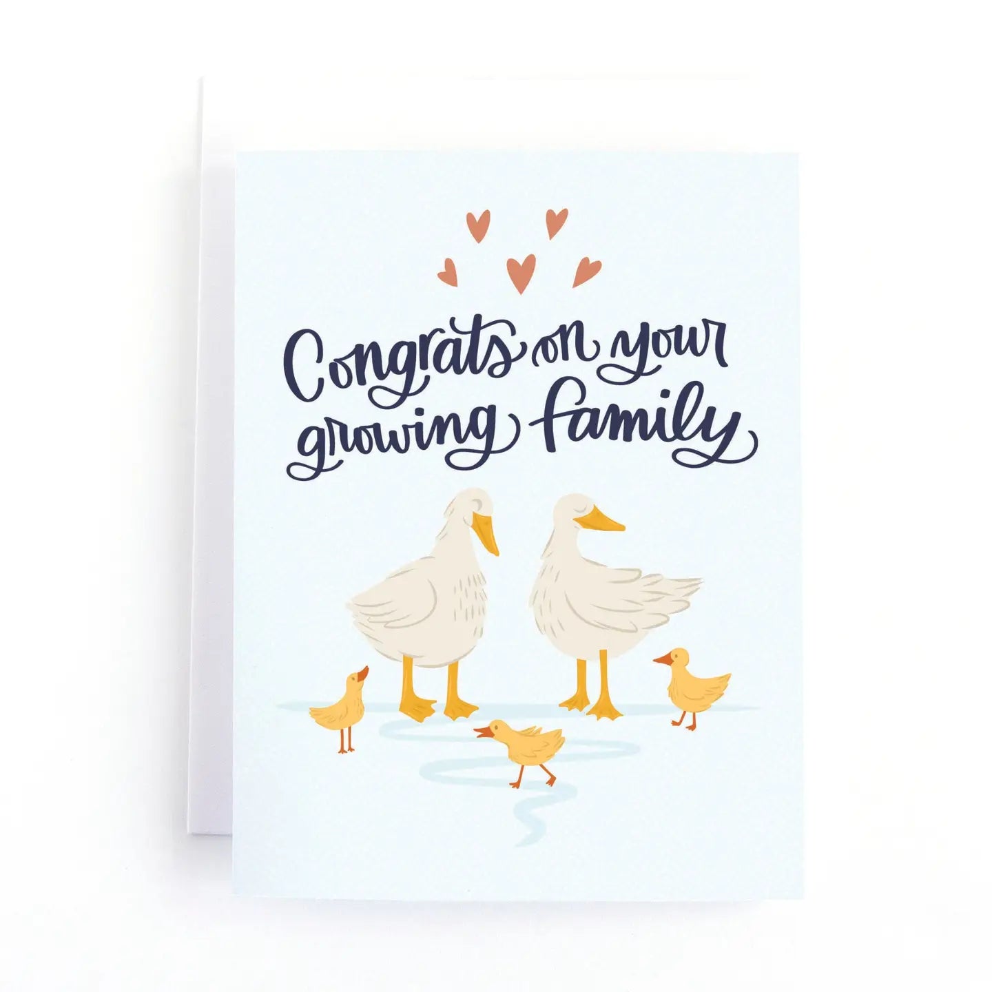 Congrats On Your Growing Family Duckling New Baby Card