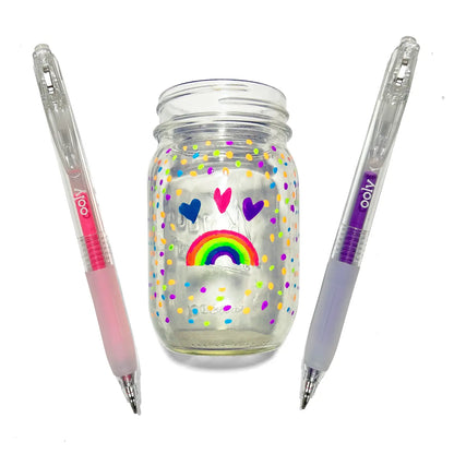 Jelly Gloss Neon Multi-Surface Deco Gel Pens - Set of 6