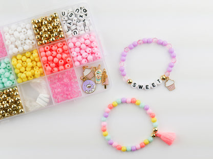 Sweet Treat Diy Stretchy Bracelet Craft Kit Candy Shop Gift