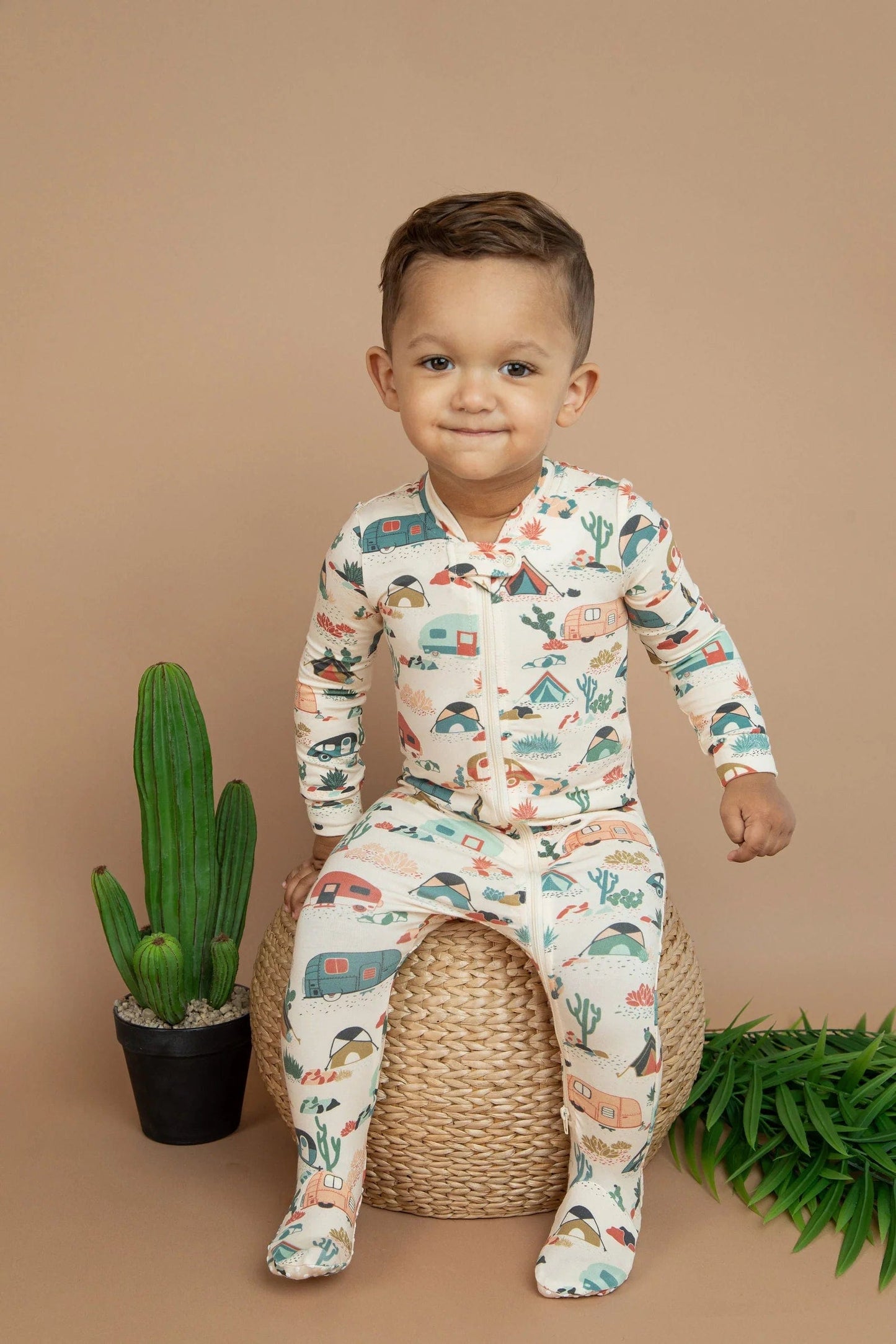 Desert Adventure Zip Sleeper Footie Bird & Bean Baby & Toddler Clothing Lil Tulips