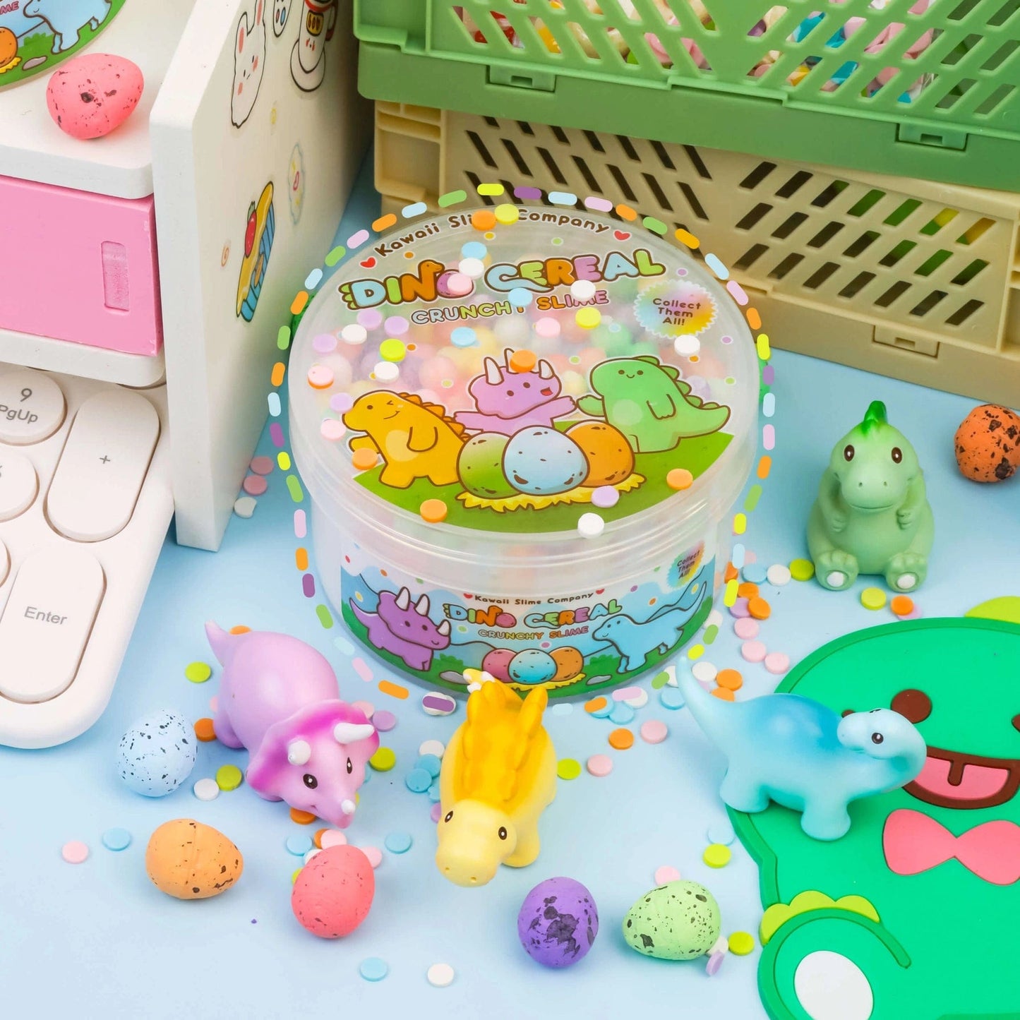 Dino Cereal Crunchy Slime Kawaii Slime Company Lil Tulips