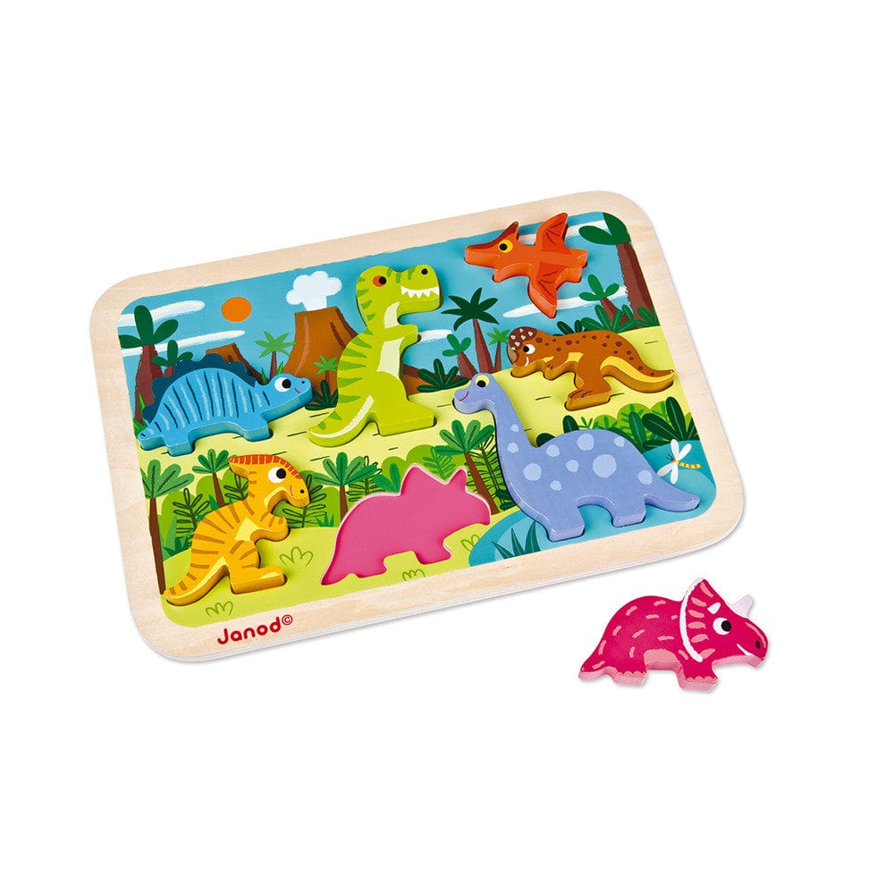 Dinosaur Chunky Puzzle Janod Lil Tulips