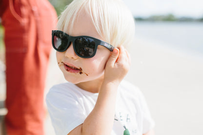 Jet Black Navigator Sunglasses