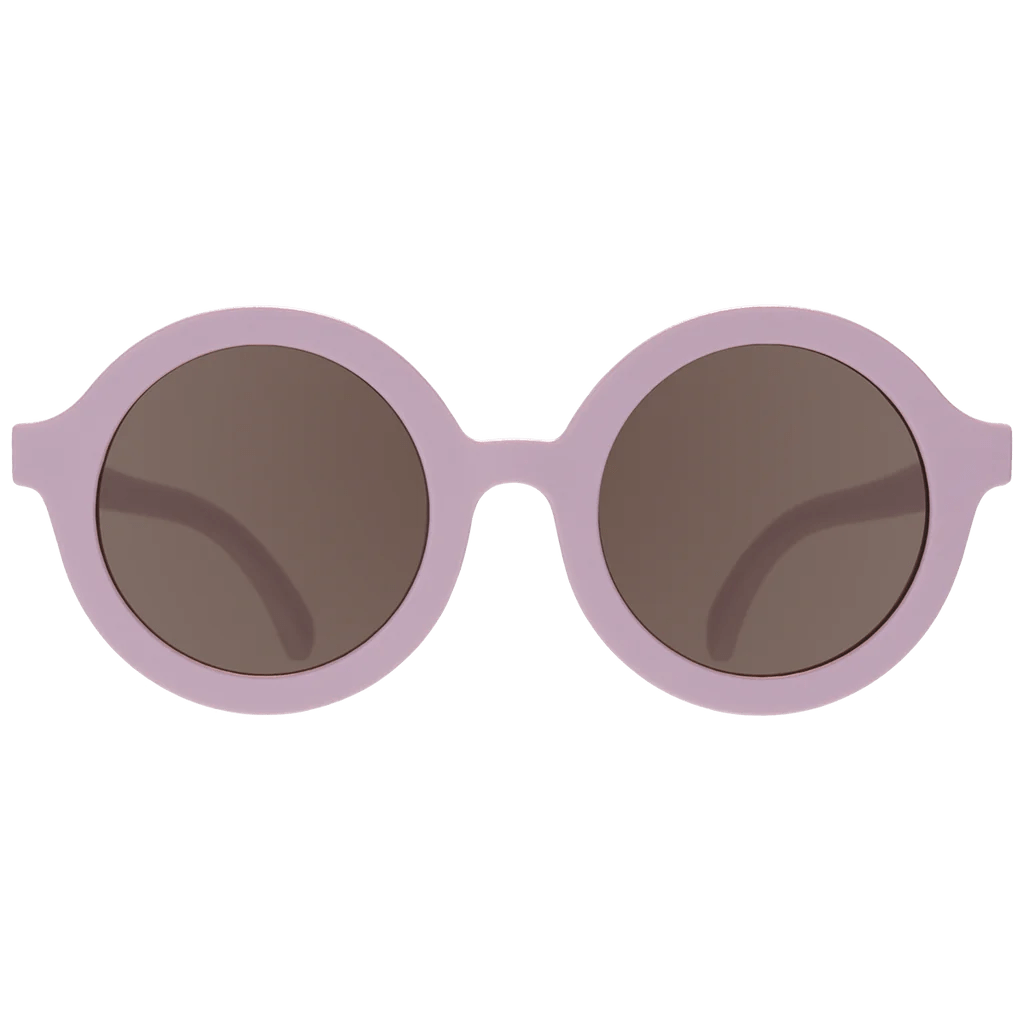 Euro Round Playfully Plum Kids Sunglasses with Amber Lens Babiators Lil Tulips