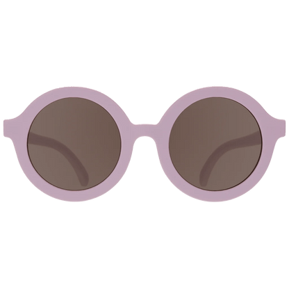 Euro Round Playfully Plum Kids Sunglasses with Amber Lens Babiators Lil Tulips