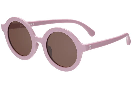 Euro Round Playfully Plum Kids Sunglasses with Amber Lens Babiators Lil Tulips