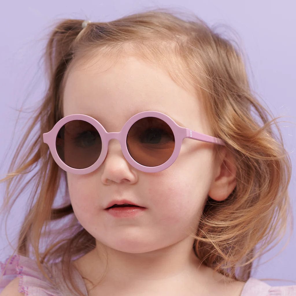 Euro Round Playfully Plum Kids Sunglasses with Amber Lens Babiators