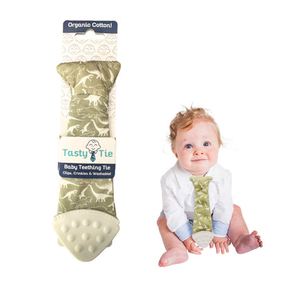 Dino Tasty Tie Teether, Crinkle