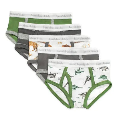 Happy Herbivores & Lions Boys Underwear - Set of 5