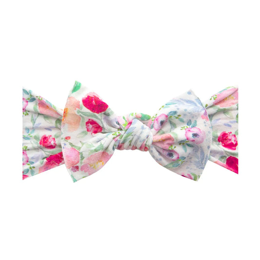 Printed Knot Soft Nylon Headband: Meadow