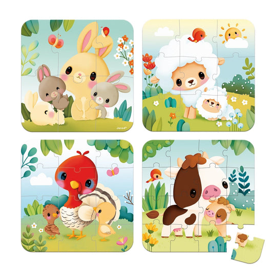 Farm Animals Progressive Puzzles Janod Lil Tulips