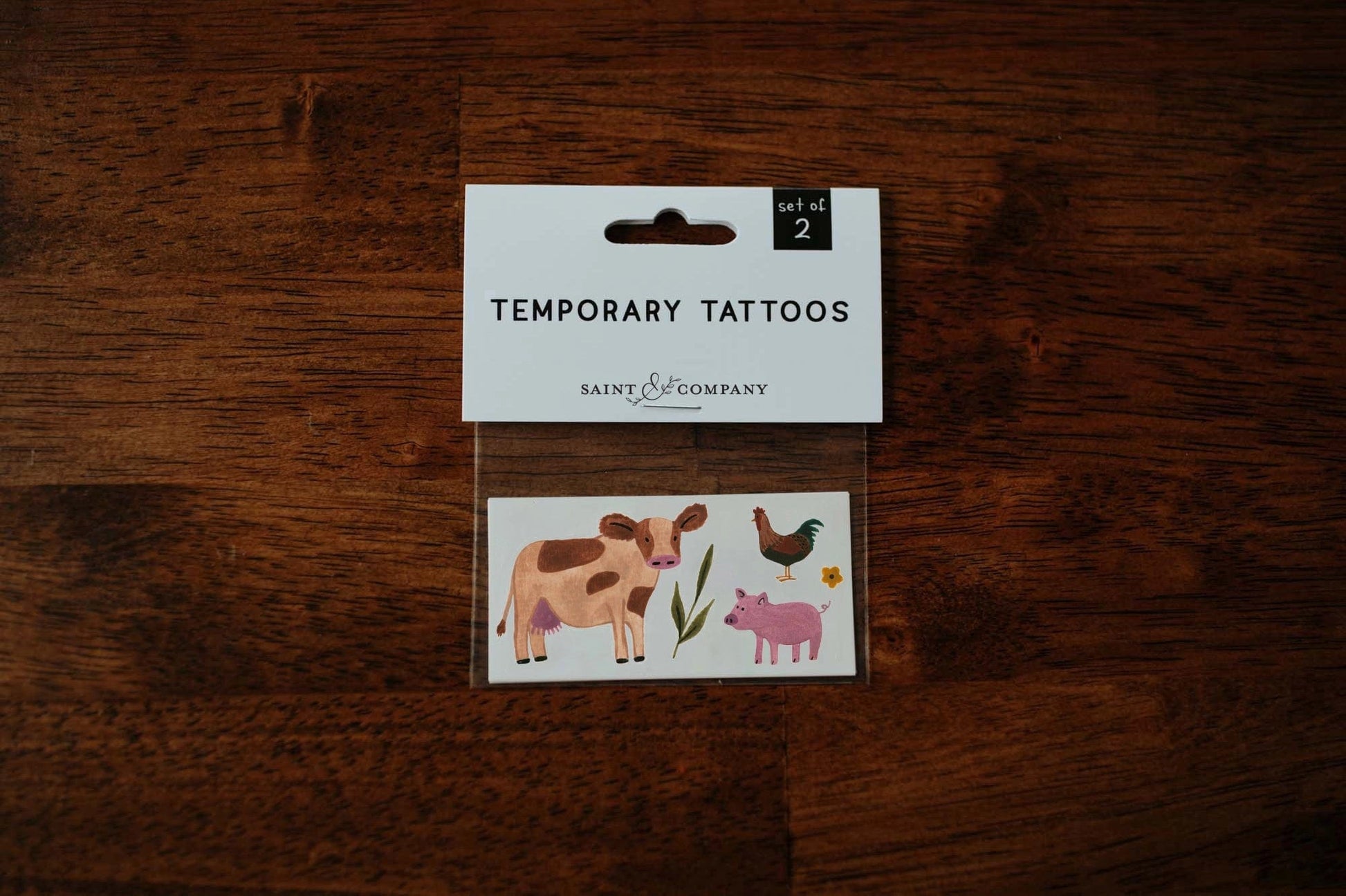 Farm Animals Temporary Tattoos Saint & Company Lil Tulips