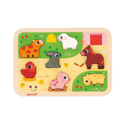 Farm Chunky Puzzle Janod Lil Tulips