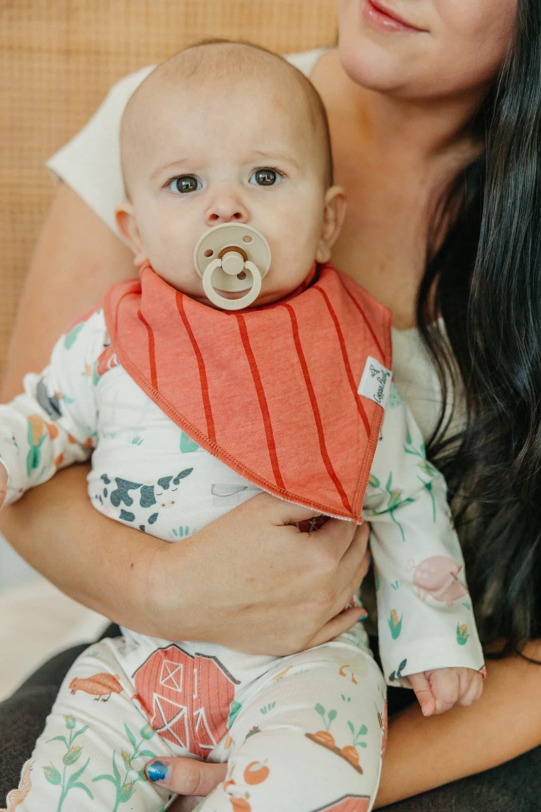 Farmstead Baby Bandana Bib Set Copper Pearl Lil Tulips