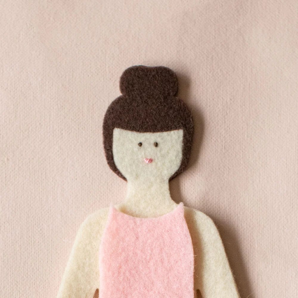 Felt Doll Starter Girl - Hazelnut lowercase toys Lil Tulips