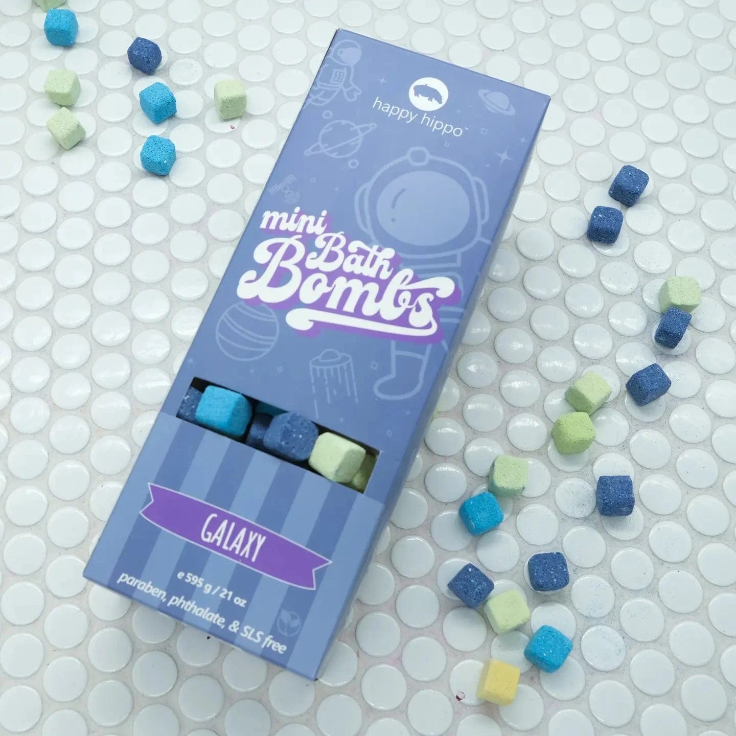 Galaxy Mini Bubble Bombs- Box Happy Hippo Bath Lil Tulips